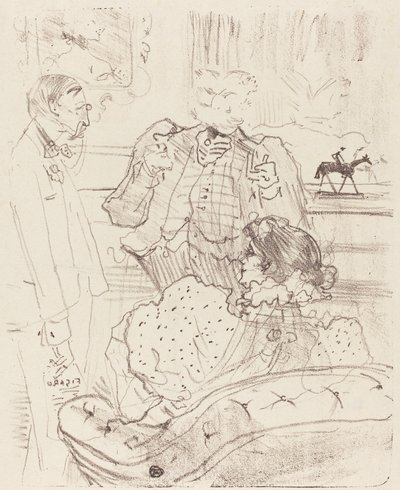 The Forfeit, 1897 by Henri de Toulouse Lautrec