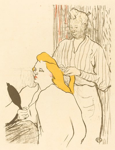 The Hairdresser - Program for the Théâtre Libre by Henri de Toulouse Lautrec