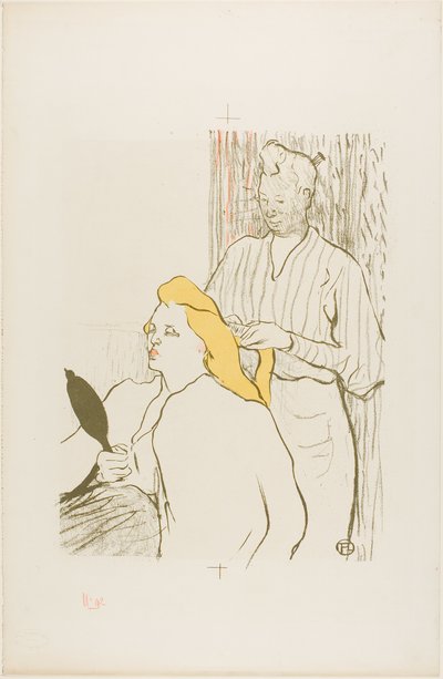 The Hairdresser, Program for the Théâtre Libre by Henri de Toulouse Lautrec