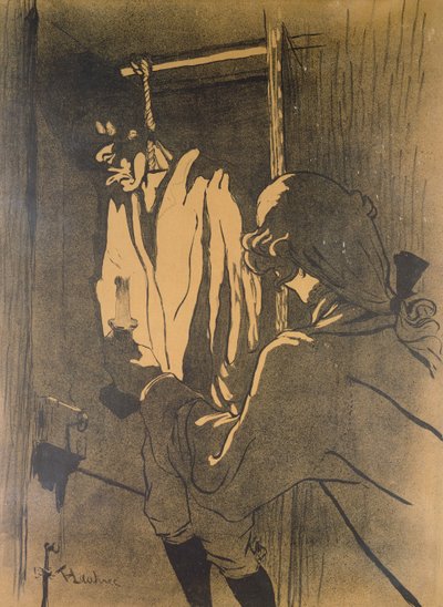The Hanging, a poster illustrating an episode of the Calas Affair according to the novel by A. Siegel, 