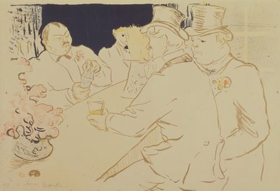 The Irish and American Bar, Rue Royale, for The Chap Book by Henri de Toulouse Lautrec
