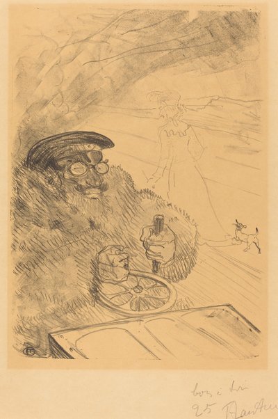 The Motorist by Henri de Toulouse Lautrec