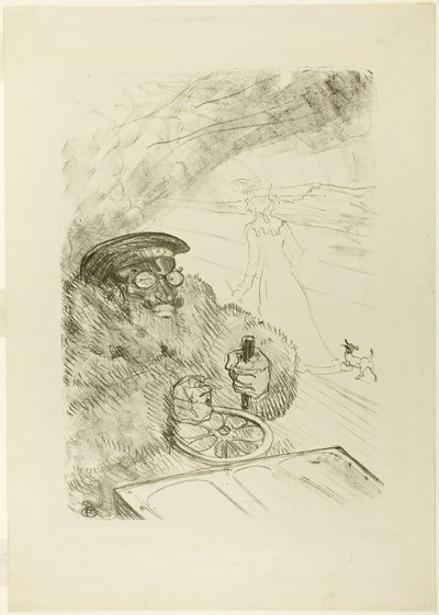 The Motorist by Henri de Toulouse Lautrec