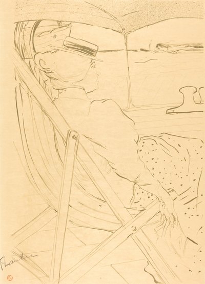 The Passenger from Cabin 54 - Sailing in a Yacht, 1896 by Henri de Toulouse Lautrec