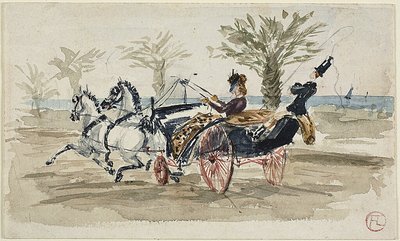 The Promenade des Anglais in Nice by Henri de Toulouse Lautrec