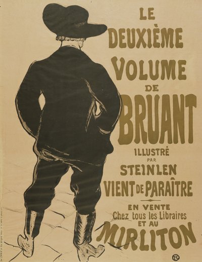The Second Volume of Bruant by Henri de Toulouse Lautrec