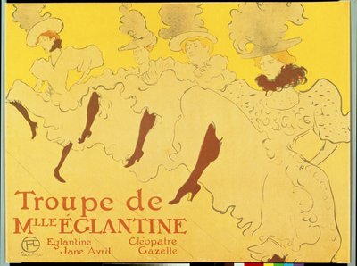The Troupe of Mademoiselle Eglantine by Henri de Toulouse Lautrec