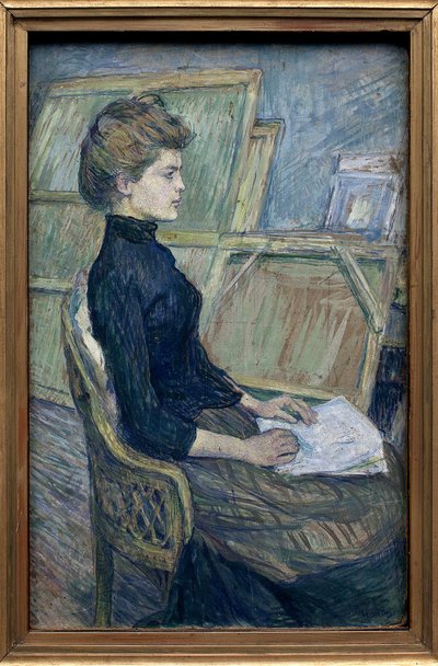 The Young Model Helene Vary in the Workshop by Henri de Toulouse Lautrec