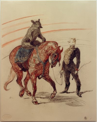 Bear Work on the Panel by Henri de Toulouse Lautrec