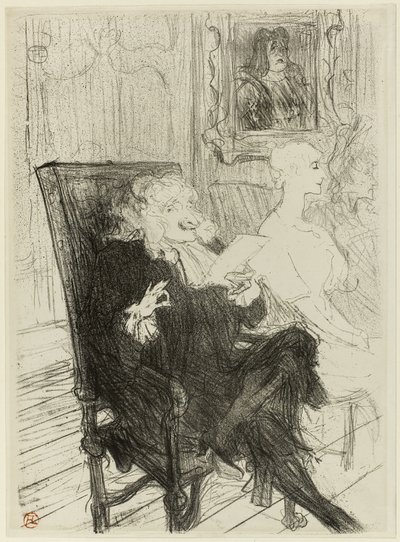 Truffier and Moreno, in Les Femmes Savantes by Henri de Toulouse Lautrec