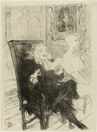 Truffier and Moreno, in Les Femmes Savantes by Henri de Toulouse Lautrec
