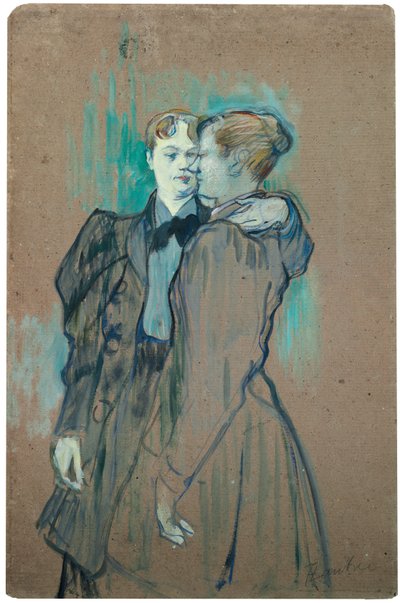 Two Women Waltzing by Henri de Toulouse Lautrec