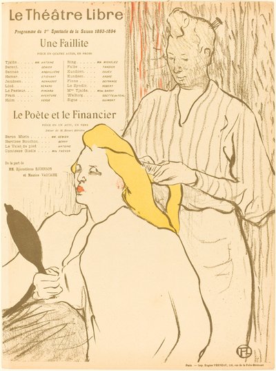A Bankruptcy; The Poet and the Financier by Henri de Toulouse Lautrec