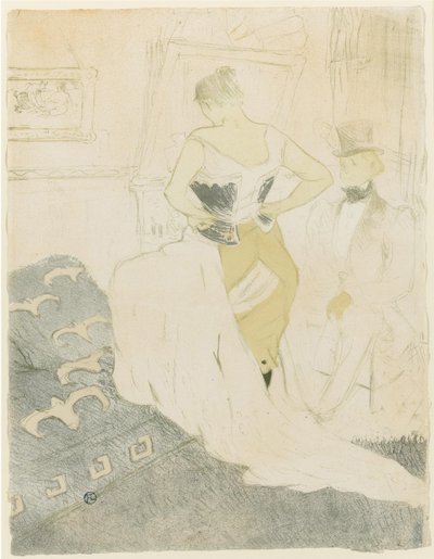 Woman Adjusting Her Corset, 1896 by Henri de Toulouse Lautrec