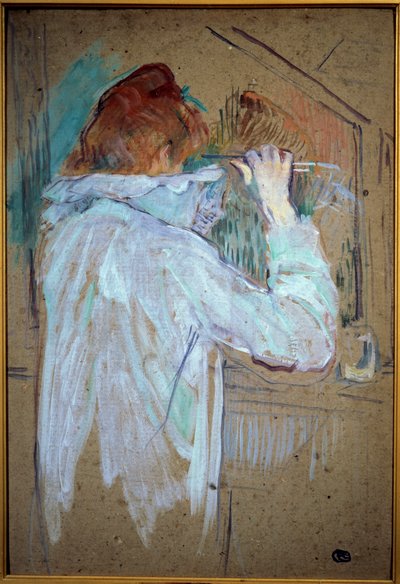 Woman Curling by Henri de Toulouse Lautrec