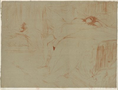 Woman Lying on her Back, Lassitude, plate ten from Elles by Henri de Toulouse Lautrec