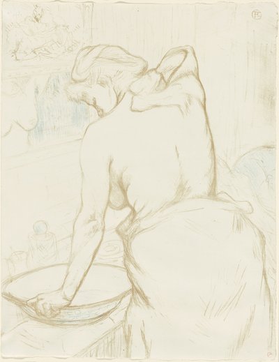 Woman Washing—The Toilet, plate five from Elles by Henri de Toulouse Lautrec