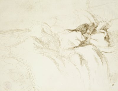 Woman in Bed—Waking, plate three from Elles by Henri de Toulouse Lautrec