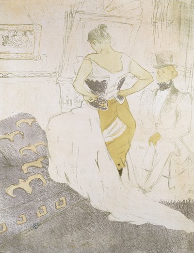 Woman in a Corset, from Elles by Henri de Toulouse Lautrec