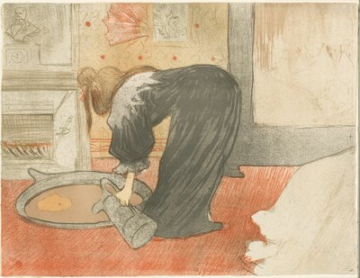 Woman with a Tub, plate four from Elles by Henri de Toulouse Lautrec