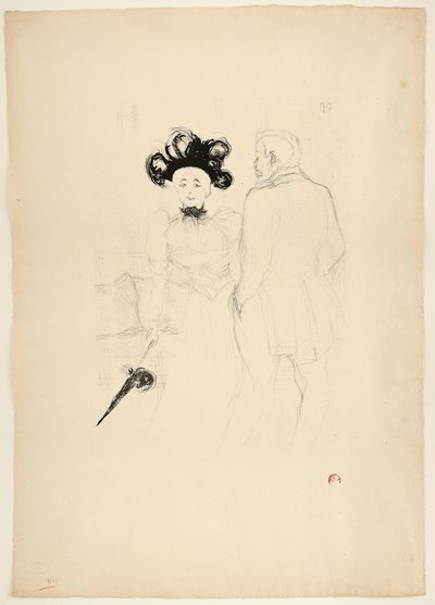 Yahne and Antoine, in The Difficult Age by Henri de Toulouse Lautrec