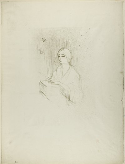 Yahne in Her Box, in The Difficult Age by Henri de Toulouse Lautrec
