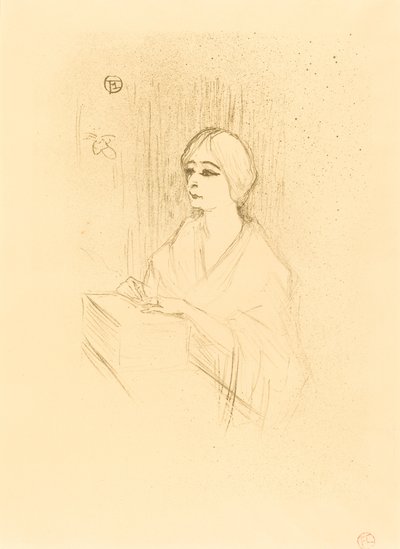Yahne in His Box by Henri de Toulouse Lautrec