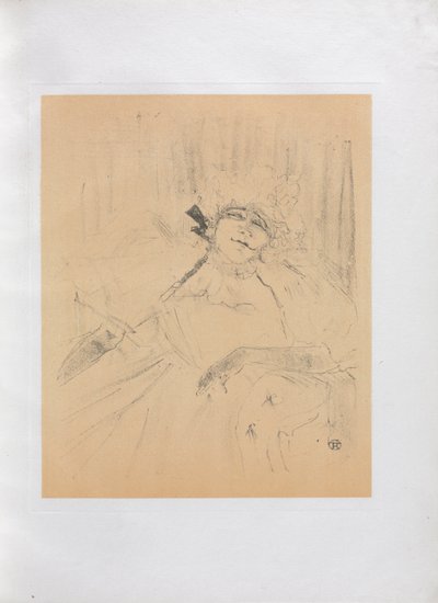 Yvette Guilbert-English Series: Chanson ancienne by Henri de Toulouse Lautrec