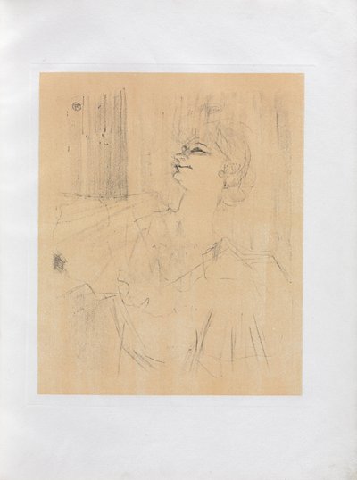 Yvette Guilbert-English Series: Menilmontant de Bruant by Henri de Toulouse Lautrec