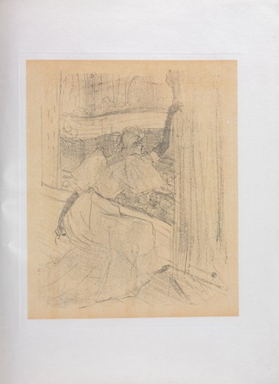 Yvette Guilbert-English Series: Greeting the Public by Henri de Toulouse Lautrec