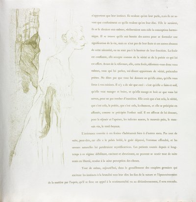 Yvette Guilbert-French Series: No. 11 by Henri de Toulouse Lautrec