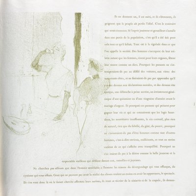 Yvette Guilbert-French Series: No. 14 by Henri de Toulouse Lautrec