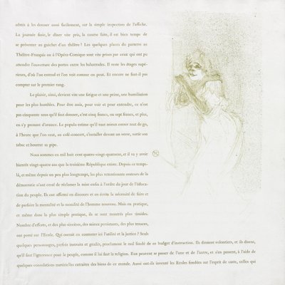 Yvette Guilbert-French Series: No. 5, 1894 by Henri de Toulouse Lautrec