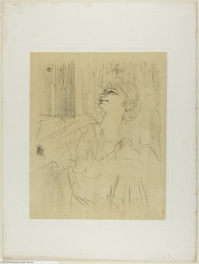 Yvette Guilbert—A Menilmontant de Bruant, from Yvette Guilbert by Henri de Toulouse Lautrec