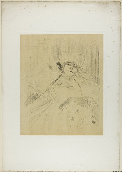 Yvette Guilbert—Chanson Ancienne, from Yvette Guilbert by Henri de Toulouse Lautrec