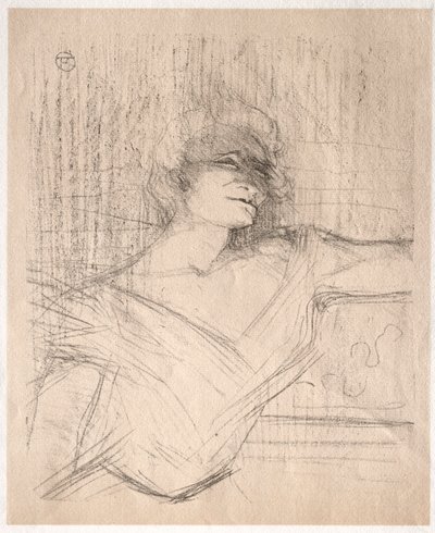 Yvette Guilbert: Dans la glu by Henri de Toulouse Lautrec