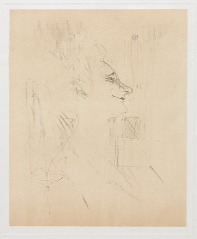 Yvette Guilbert Intoxicated by Henri de Toulouse Lautrec