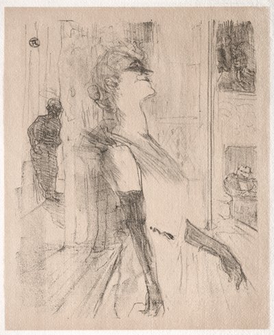Yvette Guilbert on Stage by Henri de Toulouse Lautrec