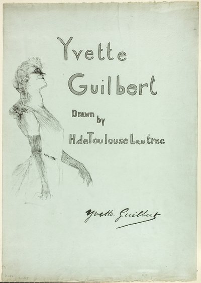 Yvette Guilbert on Stage, from Yvette Guilbert by Henri de Toulouse Lautrec