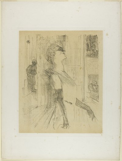 Yvette Guilbert on the Stage, from Yvette Guilbert by Henri de Toulouse Lautrec