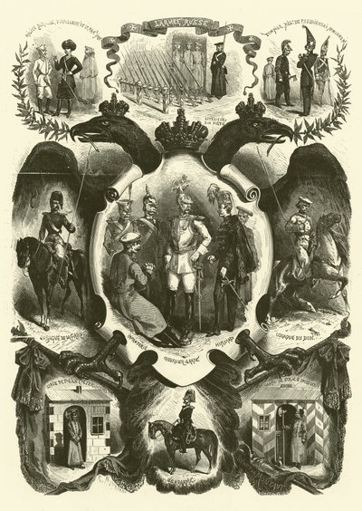 Soldiers and uniforms of the Russian Army by Henri de after Montaut