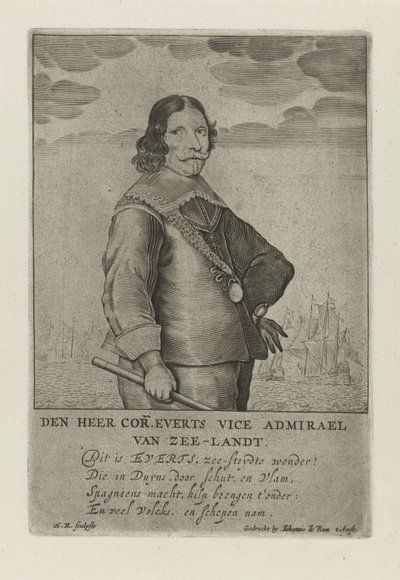 Portrait of Cornelis Evertsen by Henrick Rochuszn van Dagen
