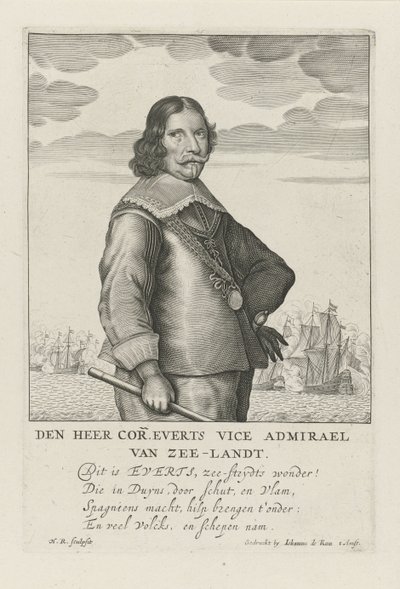 Portrait of Cornelis Evertsen by Henrick Rochuszn van Dagen