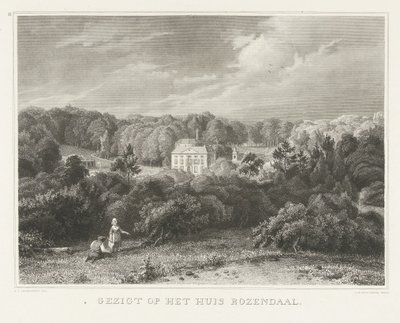View of Rosendael Estate and Castle (Scenes from the Surroundings of Arnhem) by Henricus Wilhelmus Couwenberg