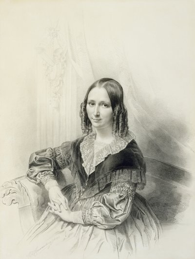 Portrait of Suzanne Herckenrath by Henricus Wilhelmus Couwenberg