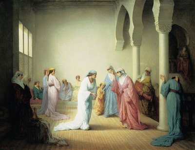 The Arrival into the Harem at Constantinople by Henriette Browne