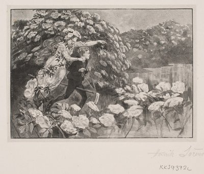 Illustration for H. C. Andersen: "The Elder-Tree Mother" by Henrik Arnold Hamilkar Sørensen