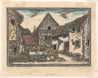 Farm in the Eifel by Henriëtte van Hove (signed by artist)