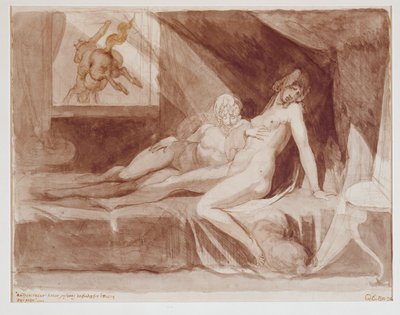 A Nightmare Leaving Two Sleeping Women by Henry (1741-1825) (after) Fuseli