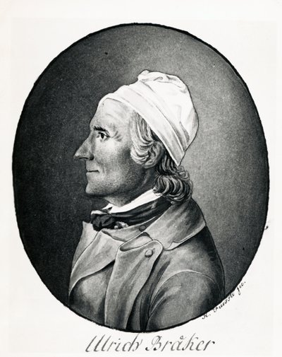 Portrait of Ulrich Braker by Johann Heinrich Füssli